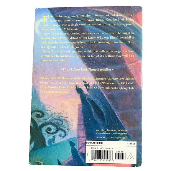 HARRY POTTER AND THE PRISONER OF AZKABAN BY J.K. ROWLING Paperback Pre-Owned - Picture 4 of 7